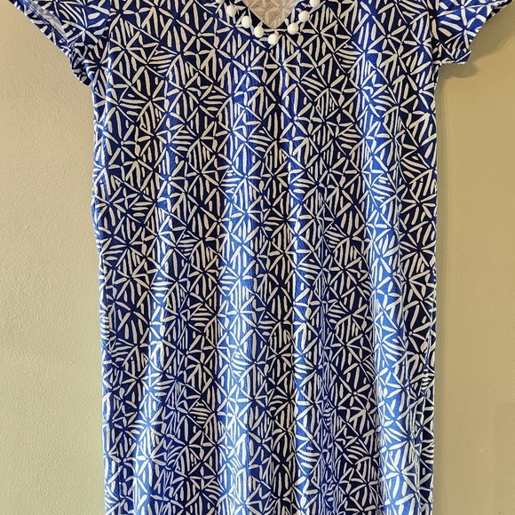 Lilly Pulitzer Etta Dress Corsica Blue Easy Peasy Size Small - Picture 9 of 14